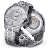 Tissot Chemin Des Tourelles Powermatic 80 Silver Dial Silver Steel Strap Watch For Men - T099.407.11.038.00