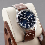 IWC Pilot's Mark XVIII Le Petit Prince Blue Dial Brown Leather Strap Watch for Men - IW327004