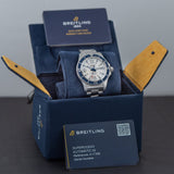 Breitling Superocean 42mm White Dial Silver Steel Strap Watch for Men - A17366D81A1A1