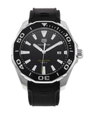 Tag Heuer Aquaracer Quartz Black Dial Black Rubber Strap Watch for Men - WAY101A.FT6141