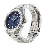 Tag Heuer Aquaracer 41mm Quartz Blue Dial Silver Steel Strap Watch for Men - WAY1112.BA0928