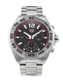 Tag Heuer Formula 1 Chronograph Black Dial Silver Steel Strap Watch for Gents - CAZ101Y.BA0842