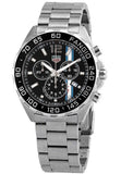 Tag Heuer Formula 1 Chronograph Black Dial Silver Steel Strap Watch for Men - CAZ101H.BA0842
