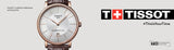 Tissot Carson Premium Powermatic 80 White Dial Brown Leather Strap Watch For Men - T122.407.36.031.00