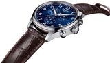 Tissot Chrono XL Classic Blue Dial Brown Leather Strap Watch For Men - T116.617.16.047.00