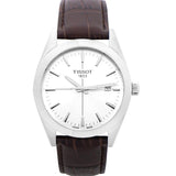 Tissot Gentlemen Silver Dial Brown Leather Strap Watch for Men - T127.410.16.031.01