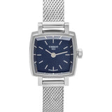 Tissot Lovely Square Blue Dial Silver Mesh Bracelet Watch For Women - T058.109.11.041.00