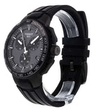 Tissot T Race Cycling Chronograph Black Dial Black Rubber Strap Watch For Men - T111.417.37.441.03