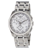 Tissot Couturier Chronograph White Dial Silver Steel Strap Watch For Men - T035.617.11.031.00