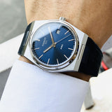 Tissot PRX Quartz Blue Dial Blue Leather Strap Watch for Men - T137.410.16.041.00