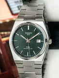 Tissot PRX Powermatic 80 Green Dial Silver Steel Strap Watch For Men - T137.407.11.091.00