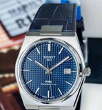 Tissot PRX Powermatic 80 Blue Dial Blue Leather Strap Watch for Men - T137.407.16.041.00