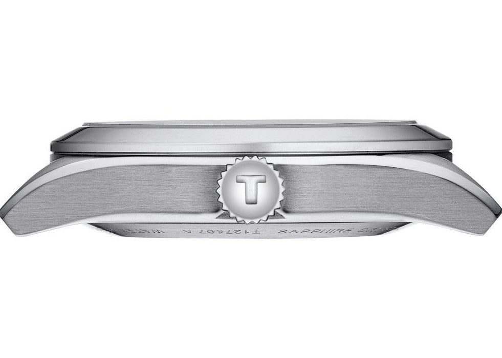 Tissot Gentleman Powermatic 80 Silicium Black Dial Silver Steel Strap Watch For Men - T127.407.11.061.01