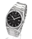 Tissot PRX Quartz Black Dial Silver Steel Strap Watch For Men - T137.410.11.051.00