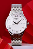 Tissot T Classic Tradition Silver Dial Watch For Men - T063.610.11.038.00