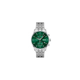 Hugo Boss Associate Green Dial Silver Steel Strap Watch for Men - 1513975