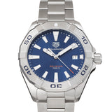 Tag Heuer Aquaracer Silver Stainless Steel Blue Dial Silver Steel Strap Watch for Men - WBD1112.BA0928