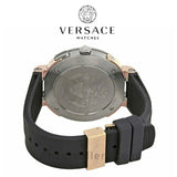 Versace V Extreme Chronograph Brown Tone Dial Black Rubber Strap Watch for Men - VCN030017