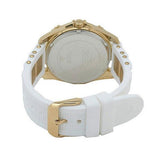 Guess Intrepid White Dial Two Tone Silicone Strap Watch For Women - W0325L2