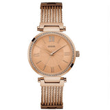 Guess Soho Rose Gold Dial Stainless Steel Watch For Women - W0638L4