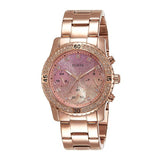 Guess Confetti Pink Dial Rose Gold Stainless Steel Watch For Women - W0774L3