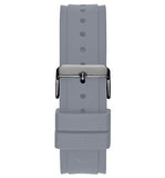 Guess Legacy Grey Dial Grey Silicone Strap Watch For Men - W1048G1