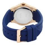 Guess Limelight Blue Dial Blue Silicone Strap Watch For Women - W1053L1