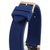 Guess Limelight Blue Dial Blue Silicone Strap Watch For Women - W1053L1