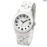 Marc Jacobs Perry White Dial White Stainless Steel Strap Watch for Women - MBM2533