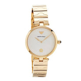 Emporio Armani Arianna Mother of Pearl Dial Gold Steel Strap Watch For Women - AR11198