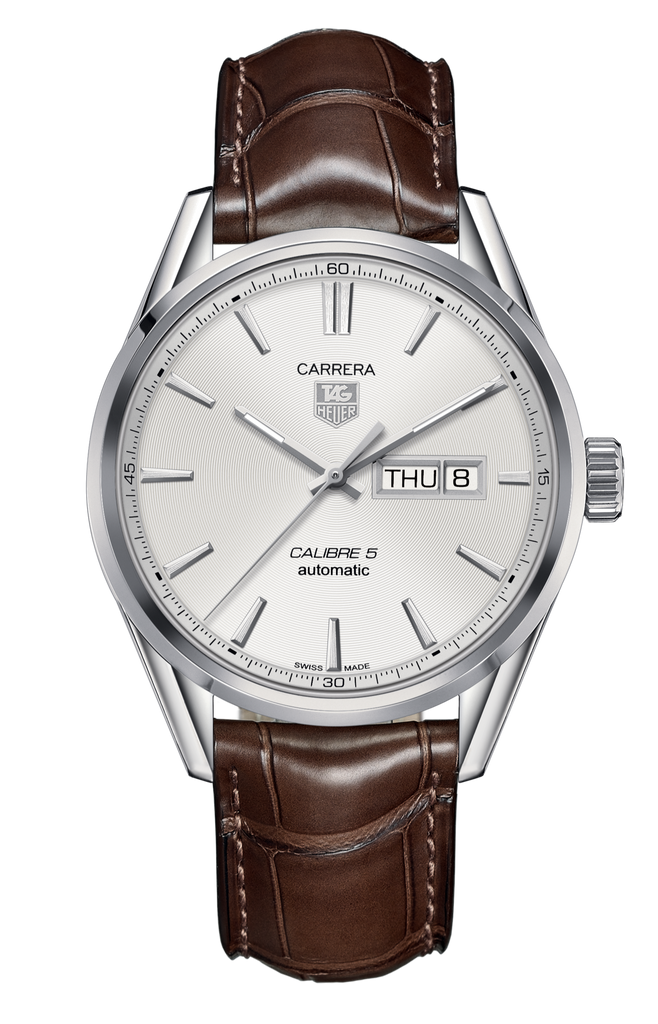 Tag carrera calibre 5 leather strap hotsell