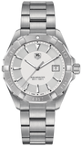 Tag Heuer Aquaracer 41mm Quartz White Dial Silver Steel Strap Watch for Men - WAY1111.BA0928
