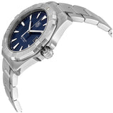 Tag Heuer Aquaracer 41mm Quartz Blue Dial Silver Steel Strap Watch for Men - WAY1112.BA0928