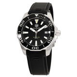 Tag Heuer Aquaracer Black Dial Black Rubber Strap Watch for Men - WAY111A.FT6151