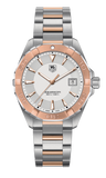 Tag Heuer Aquaracer 41mm Quartz White Dial Silver Strap Watch for Men - WAY1150.BD0911
