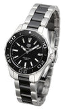 Tag Heuer Aquaracer Quartz 35mm Black Dial Two Tone Steel Strap Watch for Men - WAY131A.BA0913