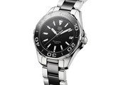 Tag Heuer Aquaracer Quartz 35mm Black Dial Two Tone Steel Strap Watch for Men - WAY131A.BA0913