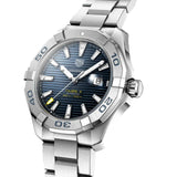 Tag Heuer Aquaracer Calibre 5 Automatic Blue Dial Silver Steel Strap Watch for Men - WAY2012.BA0927