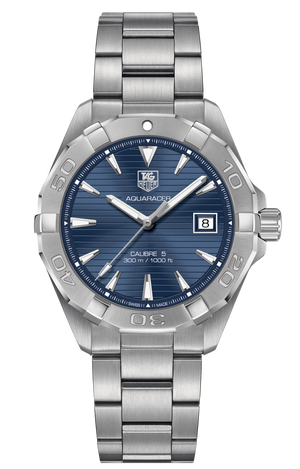 Tag Heuer Aquaracer Automatic Blue Dial Silver Steel Strap Watch for Men - WAY2112.BA0928