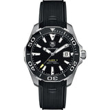 Tag Heuer Aquaracer Calibre 5 Automatic 41mm Black Dial Black Rubber Strap Watch for Men -  WAY211A.FT6151