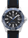 Tag Heuer Aquaracer Calibre 5 Automatic Black Dial Black Nylon Strap Watch for Men - WAY211B.FC6363