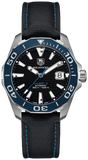 Tag Heuer Aquaracer Calibre 5 Automatic Black Dial Black Nylon Strap Watch for Men - WAY211B.FC6363