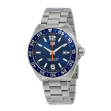 Tag Heuer Formula 1 Quartz Blue Dial Silver Steel Strap Watch for Men - WAZ1010.BA0842