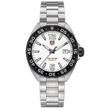 Tag Heuer Formula 1 Quartz White Dial Silver Steel Strap Watch for Men - WAZ1111.BA0875