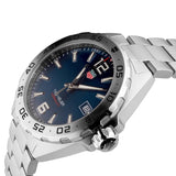 Tag Heuer Formula 1 Stainless Steel 41mm Blue Dial Silver Steel Strap Watch for Men - WAZ1118.BA0875