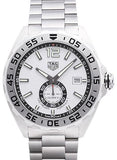 Tag Heuer Formula 1 Calibre 6 Automatic White Dial Silver Steel Strap Watch for Men - WAZ2013.BA0842