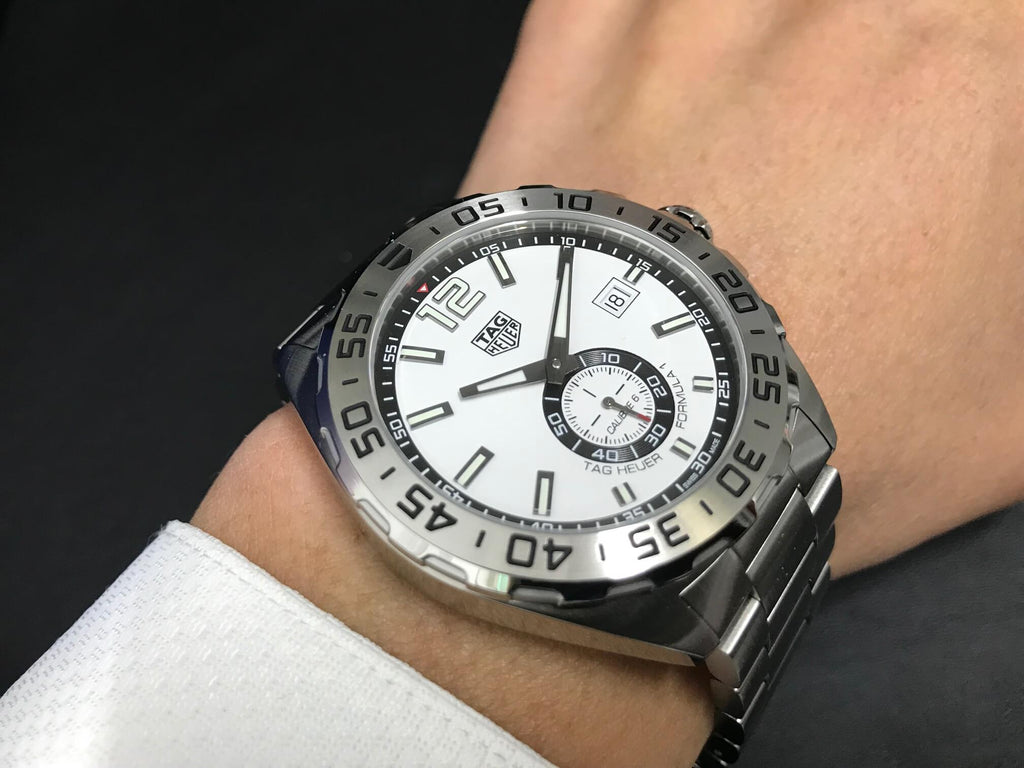 Tag Heuer Formula 1 Calibre 6 Automatic White Dial Silver Steel