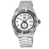 Tag Heuer Formula 1 Calibre 6 Automatic White Dial Silver Steel Strap Watch for Men - WAZ2013.BA0842