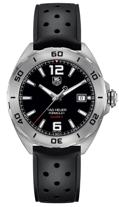  Tag Heuer Formula 1 Automatic 41mm Black Dial Black Rubber Strap Watch for Men - WAZ2113.FT8023 by Tag Heuer sold by Watch Connection