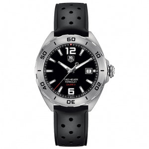 Tag Heuer Formula 1 Automatic Black Dial Black Rubber Strap Watch for Men - WAZ2113.FT8023
